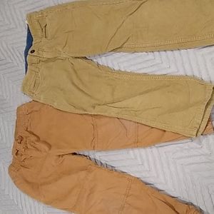 2 pairs of boys Hanna andersson long pants corduroy and joggers size 130 US 8